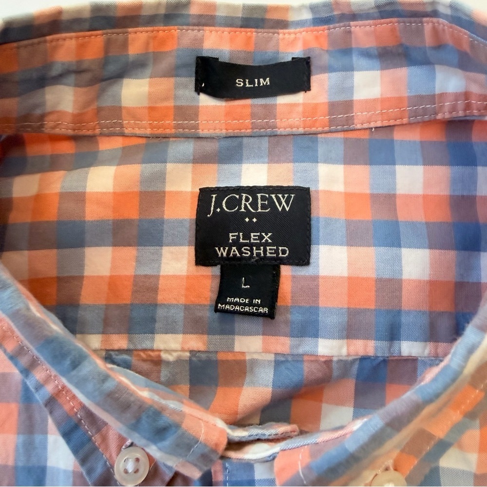 Men’s J. Crew Long Sleeve Shirt Slim Fit Size Large​​ - Picture 4 of 6